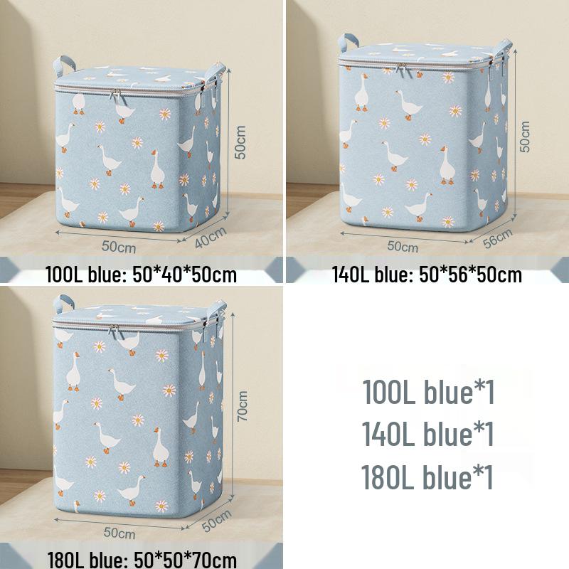 

Сумка для хранения одеял и одежды из нетканого материала большой вместимости 100L