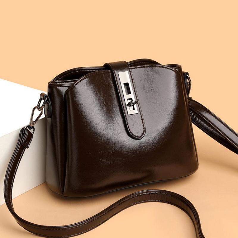 Fashionable Women's Shoulder Bag, High-quality UP Leather Crossbody Bag, Simple Shoulder Bag, Casual Handbag Suitable for Daily Use and Shopping