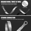 14Pcs Ground Straps, 10/12 Inch Engine Universal Automotive Ground Strap Kit Braided Copper Ground Straps Automotive Ground Strap Wire Ground Strap
