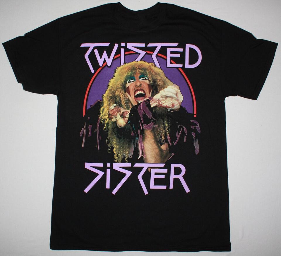 Twisted Sister band Album Men T-shirt Black Short Sleeve Unisex T-Shirt S