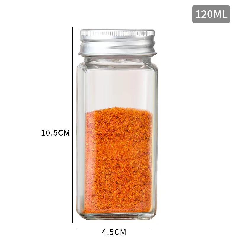 Glass Spice Jars Set (120ml)