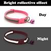 Pink Extra Small Dog Collar with Bell, 2-Pack Puppy Collar with Bells Reflective Kitten Cat Collars Adjustable Buckle for Tiny Little XS XSmall Small