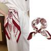 Women Satin Polka Dot Paisley Square Scarf Bandana Multi-use Headband Waist Belt Bag Decoration Daily Travel Accessories