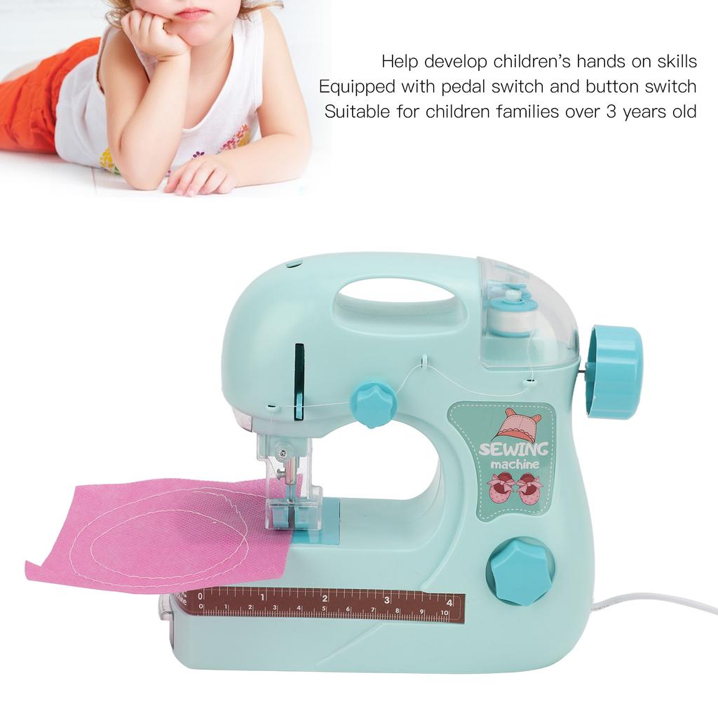 Mini Nähmaschine Kinder Anfänger Nähmaschine Spielzeugset Kleines Haushaltsgerät für Früherziehung