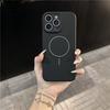 Fine ring magnetic suction is suitable for Apple 17promax mobile phone case, skin feeling iphone17 solid color magnetic case 15 silicone case.