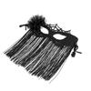 Halloween Masquerades Mask Venetians Mask Flower Tassels Veil Mask Mardi Gras Mask for Carnivals Party Costume Ball