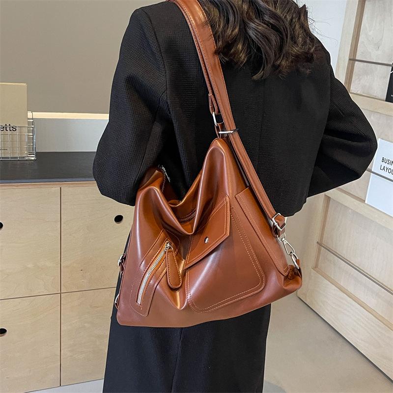 Trendy Women's Large Capacity Convertible Tote Backpack