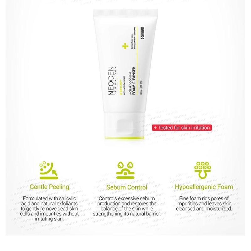 NEOGEN Dermalogy A-Clear Aid Soothing Foam Cleanser