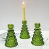 Christmas Candlestick Glass Candle Stand Christmas Tree Candle Holder New Year Party Table Centerpieces Decoration