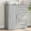 VidaXL Buffet, Sideboard, Storage Cabinet, Living Room Organizer, Interior, Modern, Sonoma Grey 840476