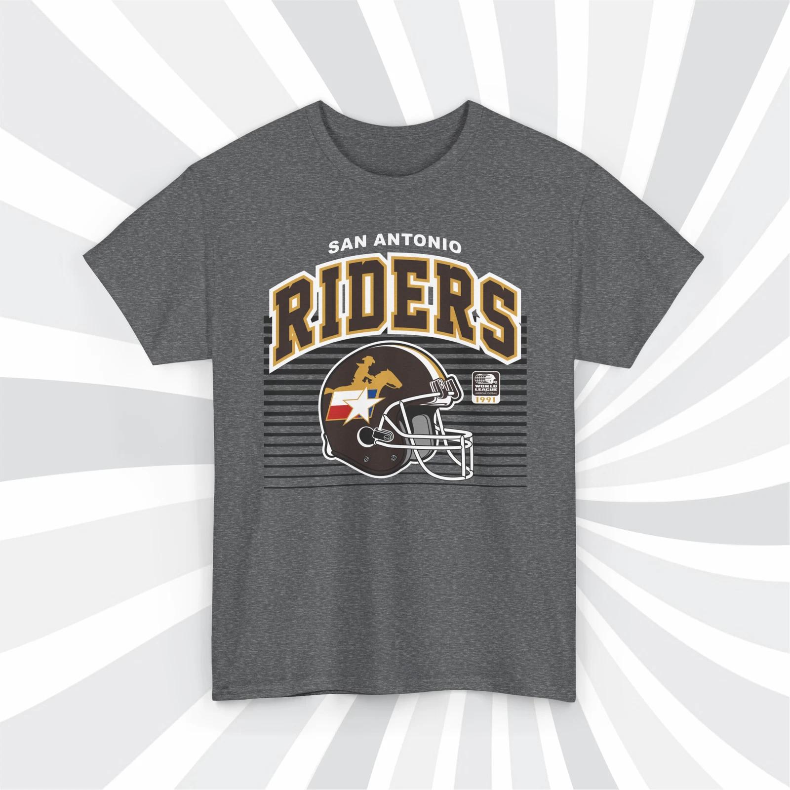 San Antonio Riders 1991 WLAF Vintage Football Helmet T shirt XL