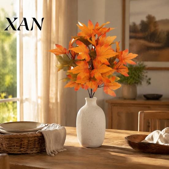 Mother's Day Flower Gifts Artificial Maple Leaves, Faux Silk Hanging Plant for Home Decor, Realistic Cascading Flowers Leaves Wall Wedding Party