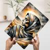 Geometric Desert Woman Tinplate Poster Customized Wall Art Vintage Retro Metal Signs for Room Decoration Garage Decorations Home