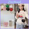 Kids Summer Girls Kids Cute Heart Pu Crossbody Bag For Daily Use