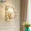 E14 Wall Sconce Crystal Wall Light Simple And Creative Bedroom Bedside Wall Lamp Crystal Lights Gold/Sliver For Home Ligting