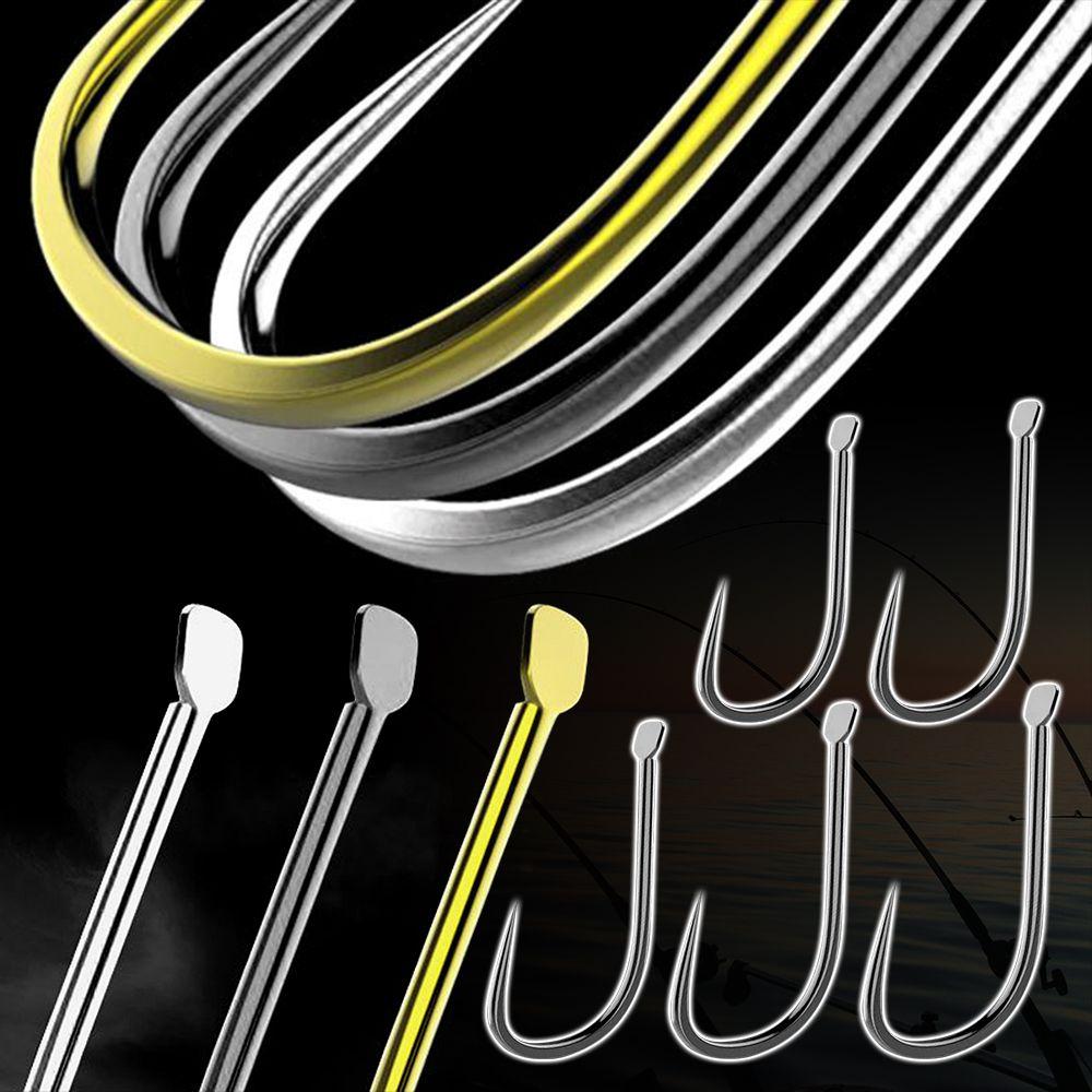 500 buc Articole de pescuit Negru Echipament de pescuit Nou Kanto Cârlig de pescuit Fără contraac Oțel Carbon Înalt