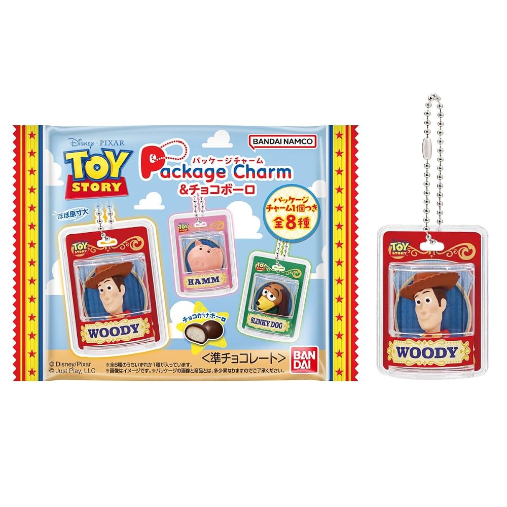 BANDAI TOY STORY Package Charm & Chocolate Snacks 10pcs Box