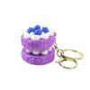 Realistic Fruit Cake Clicker Keychain 3D Printed Macaron Pendant  Car Pendant