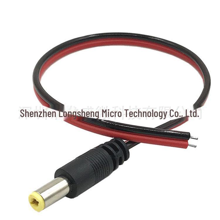 DC Red/Black Male & Female To Alligator Clip Battery Charging & Test Cable, 5.5x2.1 Connector