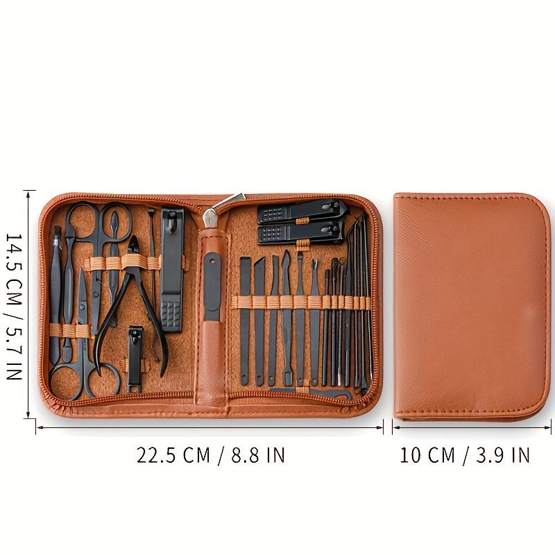 Xiaomi 26 Pcs Set Manicure Pedicure Set Stainless Steel Portable Nail Clipper Tool Kit with Storage Zipper Bag Christmas Gift