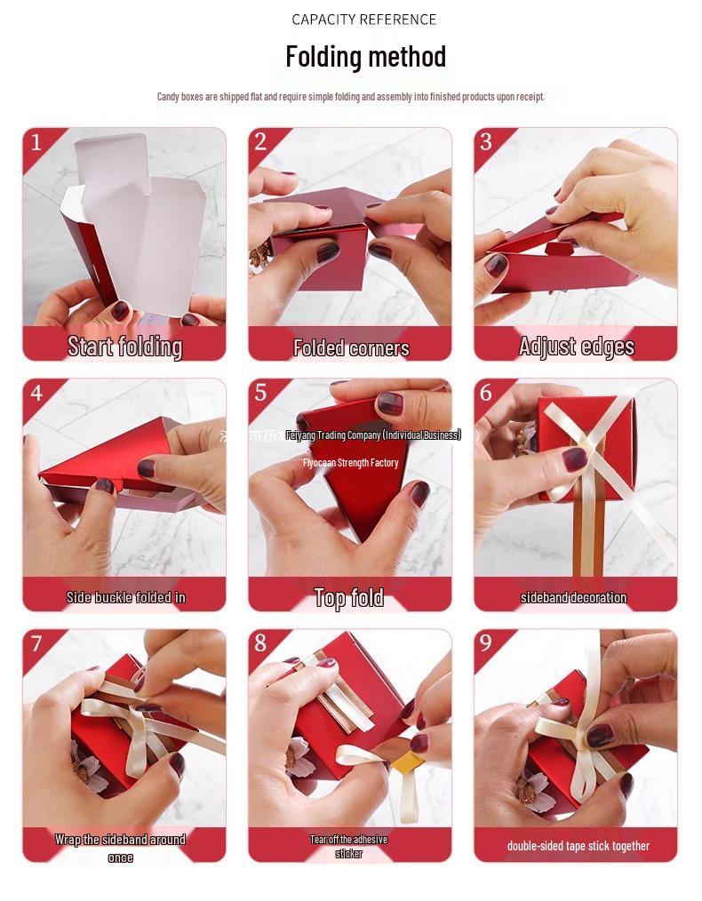 Mori-Style Creative Cake and Candy Box for Weddings and Engagements