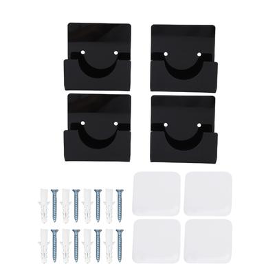 4 Stück Klare Acryl Duschstangenhalter Transparent Vorhangstangenhalter Selbstklebende Badezimmer Spannstangenhalter
