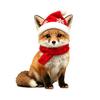 Durable Holiday Window Stickers Christmas Animal Static Clings, Cute Cat/Puppy/Racoon Stickers, PVC Winter Home Accents Waterproof Glass Sticker