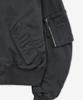 Intempomood Washed Canvas Flight Jacket_Smoke Charcoal