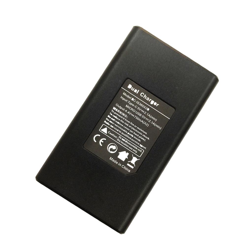Camera Battery for Insta 360 One X2 1700mAh 8 Dual Battery Charger