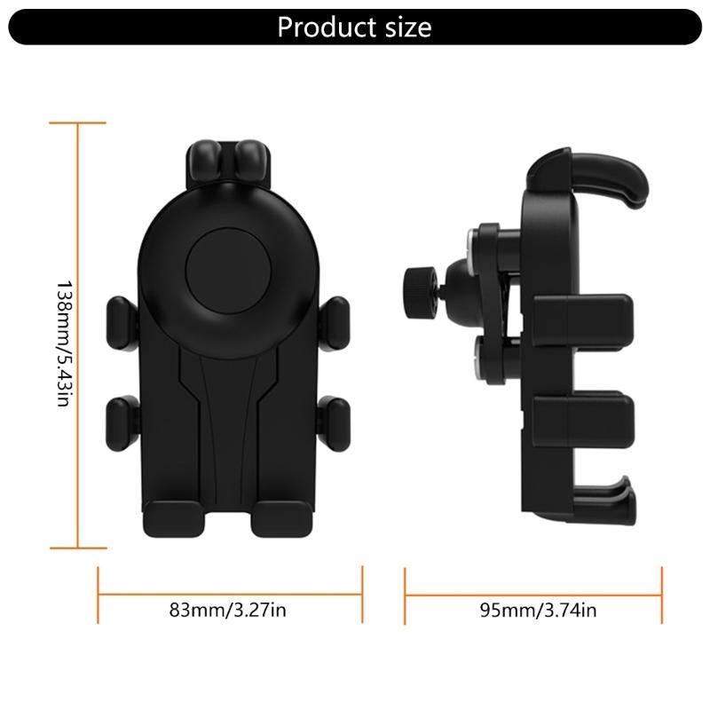 Motorcycle Phone Mount Holder Motorcycle Cellphone Mount, Bike Phone Handlebar Clamp for 4.7-7inch Phone