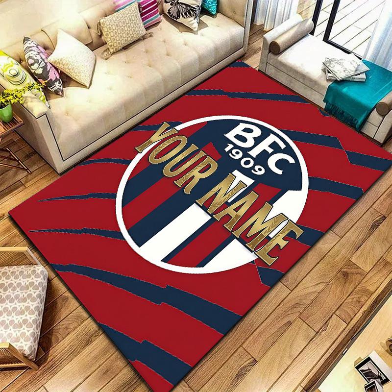 Bologna Fc Custom Name Carpet Rug For Living Room Bedroom Home Sofa Decoration Kids Play Nonslip Floor Mat
