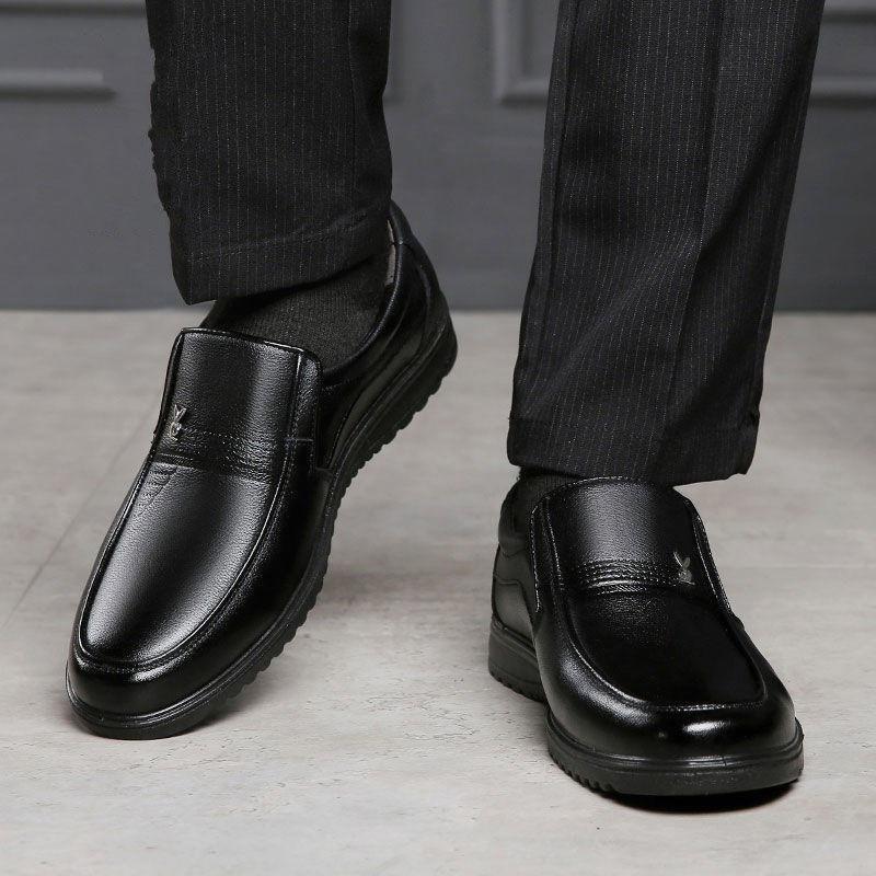A Piece of Men's Casual Leather Shoes Men's Shoes Breathable Casual Soft-soled Business Leather Shoes Men's Leather Shoes