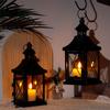 Small Metal Candle Holder Black Retro Candle Lanterns Hanging Lantern for Bedroom Living Room Garden Patio Parties Home Decor