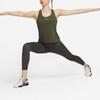 Nike Swoosh Solid Medium Support Quick-Dry Sports Tank Top Women Tops Khaki-Green DV9898-325
