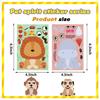 81624Pcs Cartoon Animal Cute Zoo Make A Face Puzzle Stickers Kids Make Your Own Diy Game Children Jigsaw Education Toys