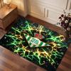 Real Betis Football Print Crystal Velvet Rug, Comfortable Water Absorbent Non Slip Indoor Floor Carpet