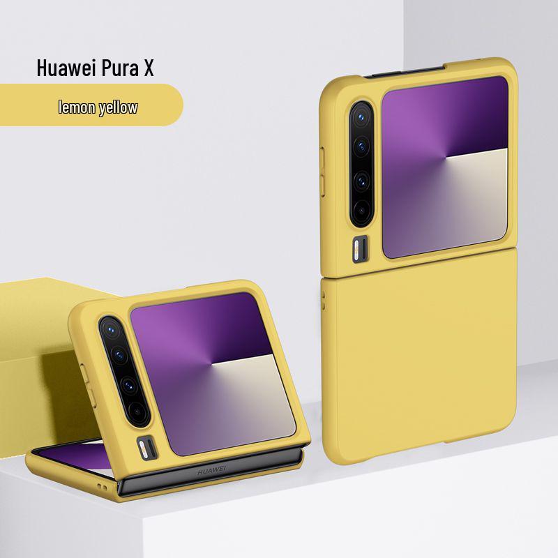 New Foldable Skin-Feel Huawei Pura X Protective Phone Case - Full Coverage, Anti-Drop, Hard Shell for All Genders