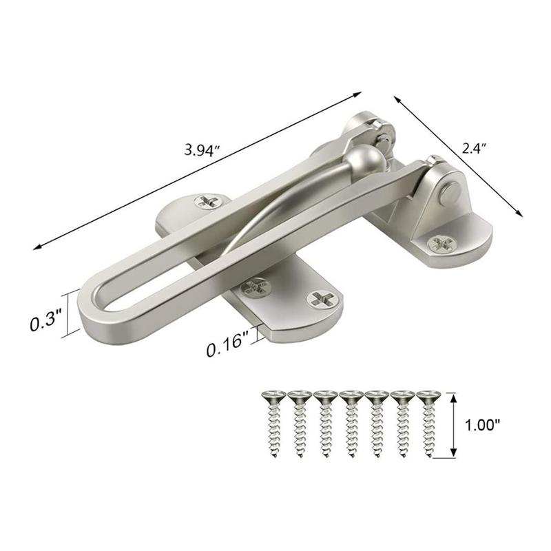 ABGR-Home Security Door Locks Children's Room Door Locks Security Door Buckle Thickened Solid Zinc Alloy Night Lock