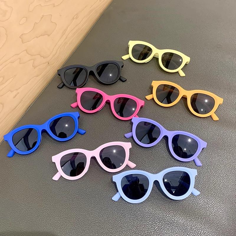 New Dopamine Fashion Children's Sunglasses in Stock Fashion Sunshade Children's Sunscreen Children's Glasses Sun Glasses