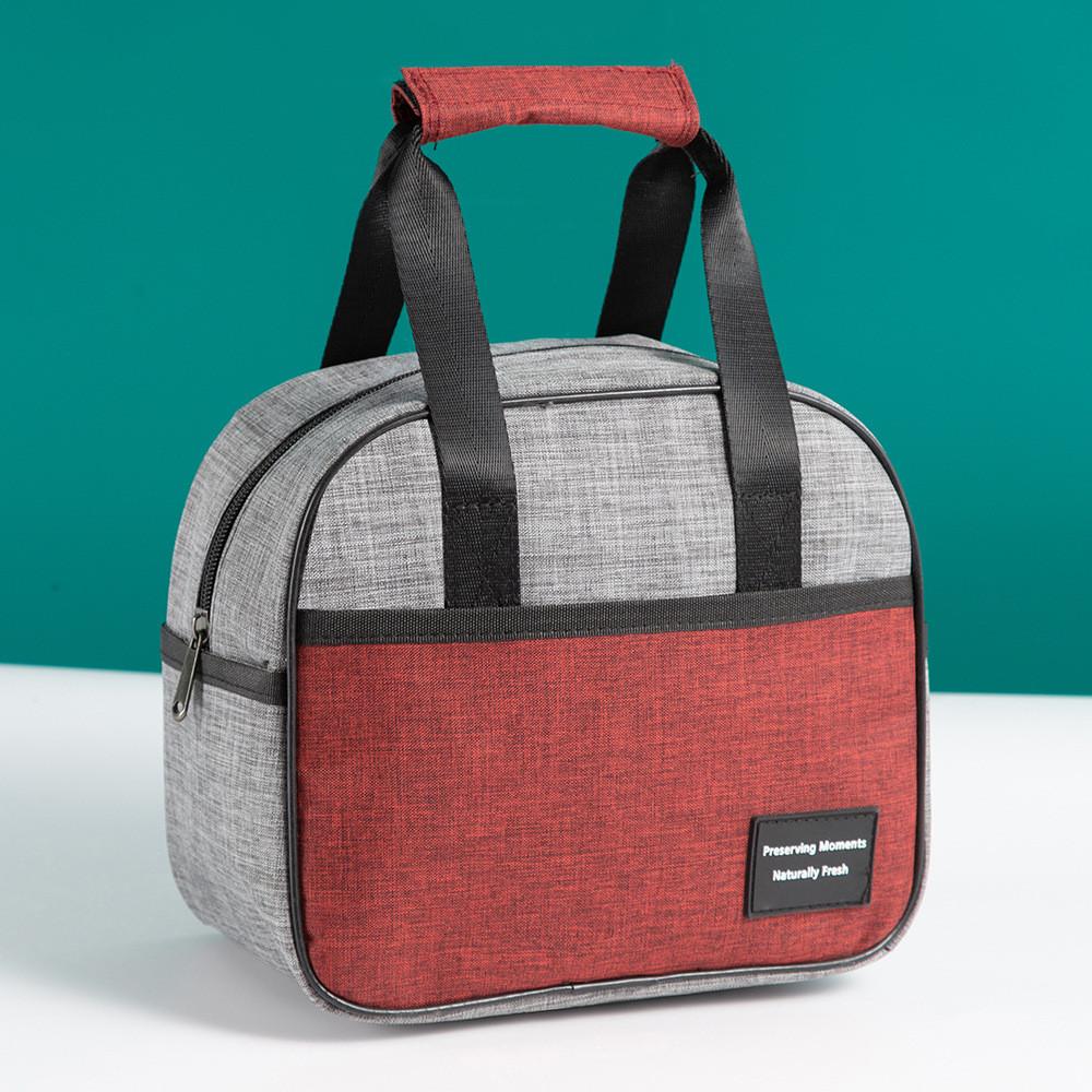 Modern Cationic Insulated Lunch Bag With Aluminum Foil For Office And Travel Use