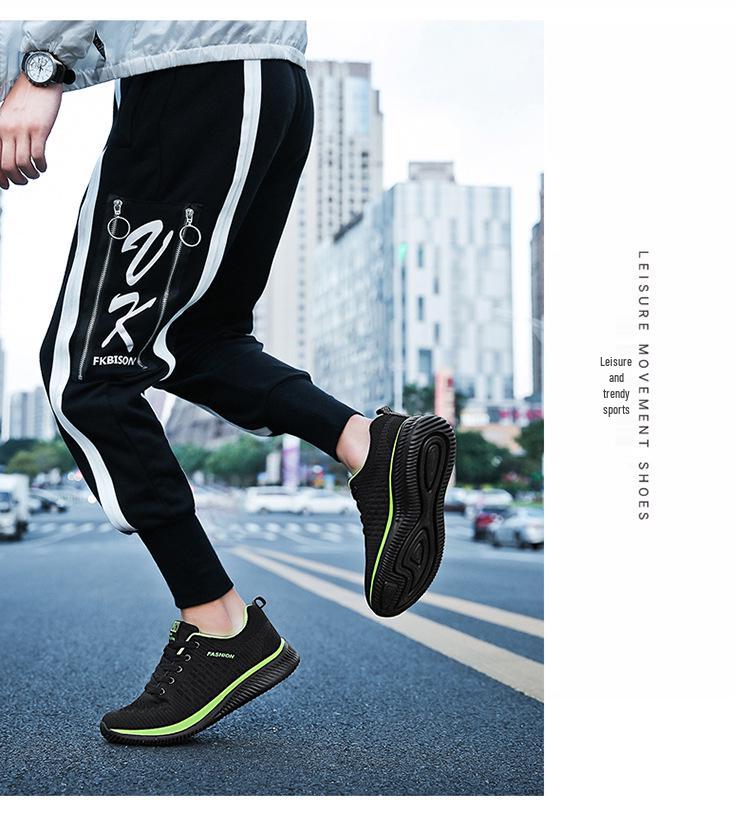 2021 Plus Size Men's Breathable Flyknit Sneakers - Summer Mesh Casual Skate Shoes