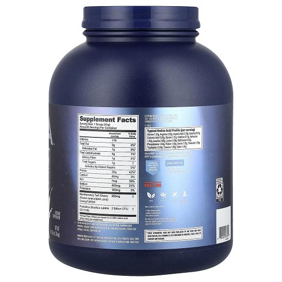 Plant-Based Protein, Performance Protein + Recovery, Creamy Vanilla, 4 Lb 1.8 Oz (1.86 Kg)
