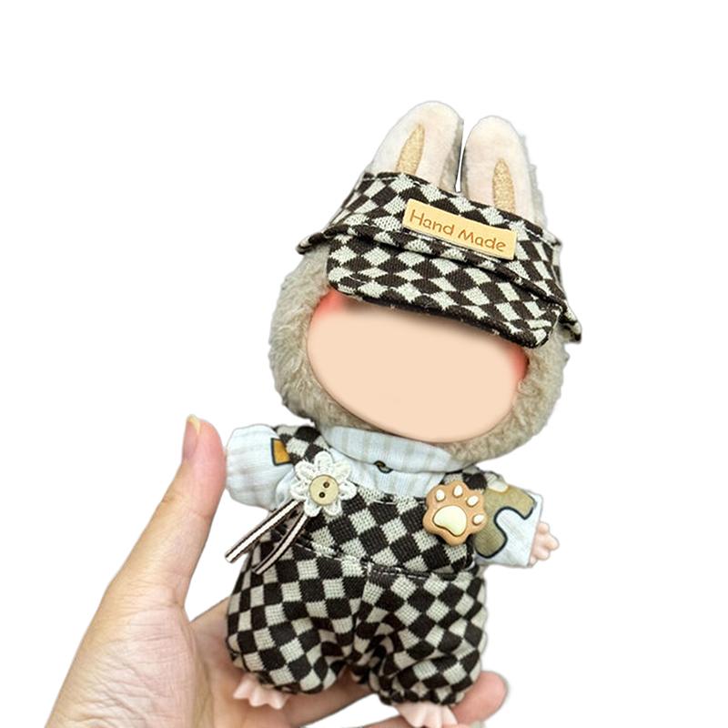 Clothes For Labubu Dolls Accessories, Stylish Kawaii Outfit Set Suitable