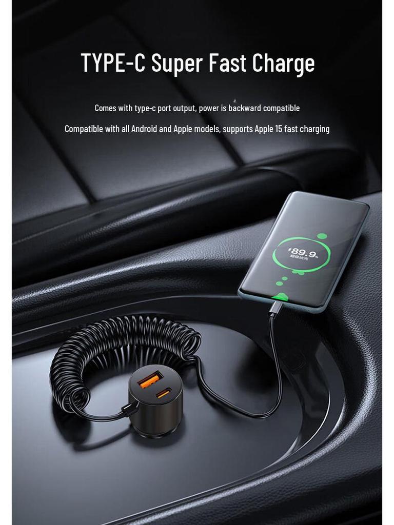 Newman Car Charger for Huawei, OPPO, Honor, Xiaomi, Apple 15
