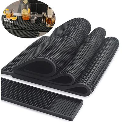 PVC Bar Mat Kaymaz Kafe Bar Matları Ev Bardak Matı Su Geçirmez Isıya Dayanıklı Dayanıklı Drenaj Bar Servis Dökülme Matı Ev Bar Kafe için