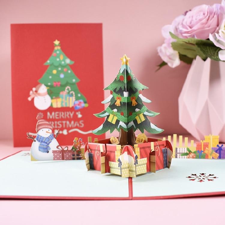 Pop-Up Cards Christmas Party Decorations New Year Greeting Card Party Invitation