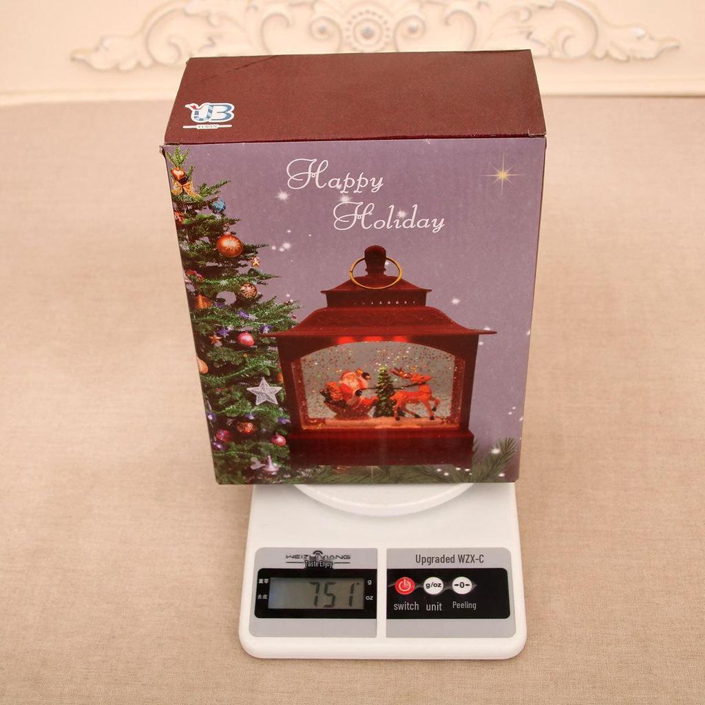 Musical Light-Up Snowing Christmas Ornament Night Light Gift