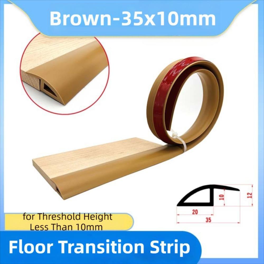Carpet to Tile Floor Transition Strip Wear-resistant Self Adhesive Edging Trim Strip Household Cuttable Divider Strip Doorway