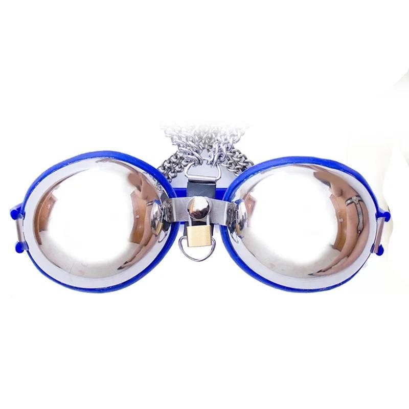 Male Chastity Belt Stainless Steel Chastity Cage with Removable Anal Bead Plug Thigh Ring Metal Bra Slave Penis Restraint Device