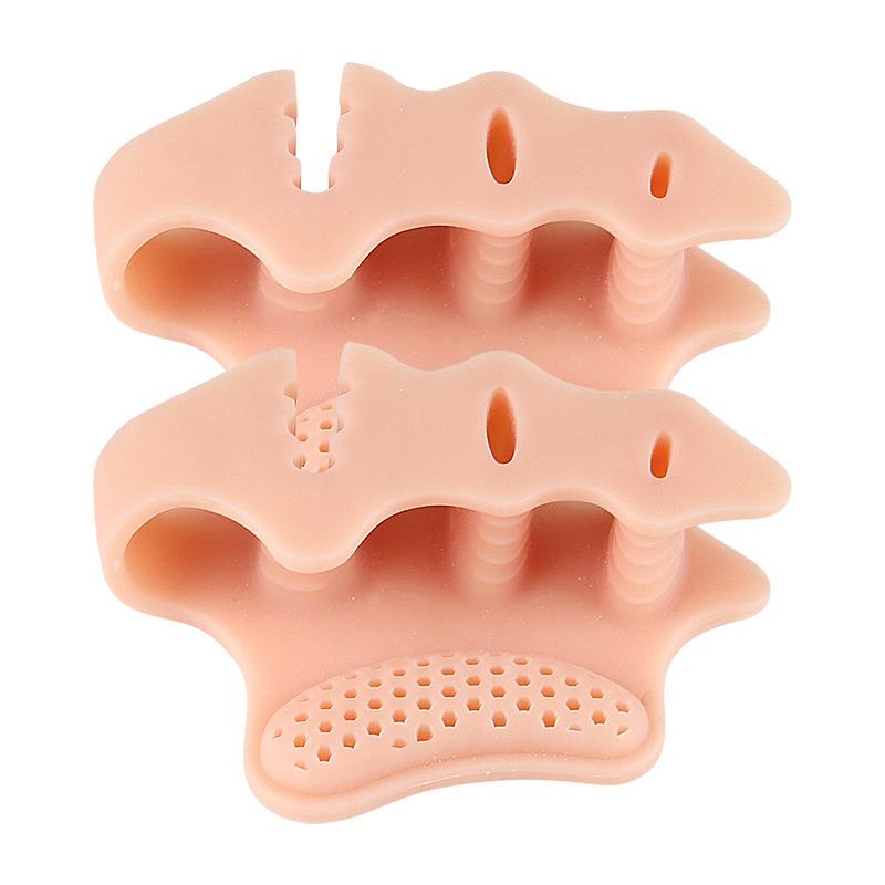 Triple-Hole Foot Arch Splitter with Shock Absorption Massage and Hallux Valgus Corrector Pad